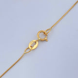 Set Chain and Pendant Venetian + Cross 1.65gr / 17 3/4 in / 0.5mm Yellow Gold 18K &