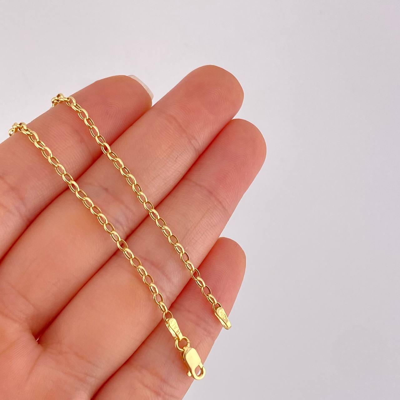 Cadena Rolo 2.4g / 20 in / 2.2mm Oro Amarillo 18K