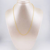 Cadena Rolo 2.4g / 20 in / 2.2mm Oro Amarillo 18K