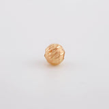 Diamond Cut Bead 7mm 18K Rose Gold