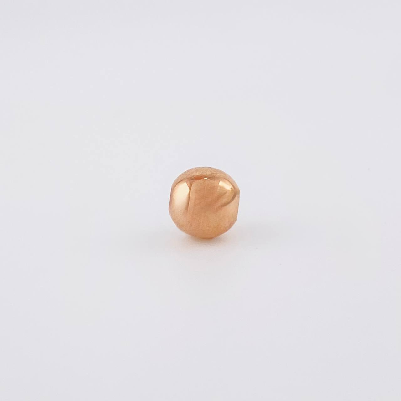 Bead Plain 7mm Rose Gold 18K