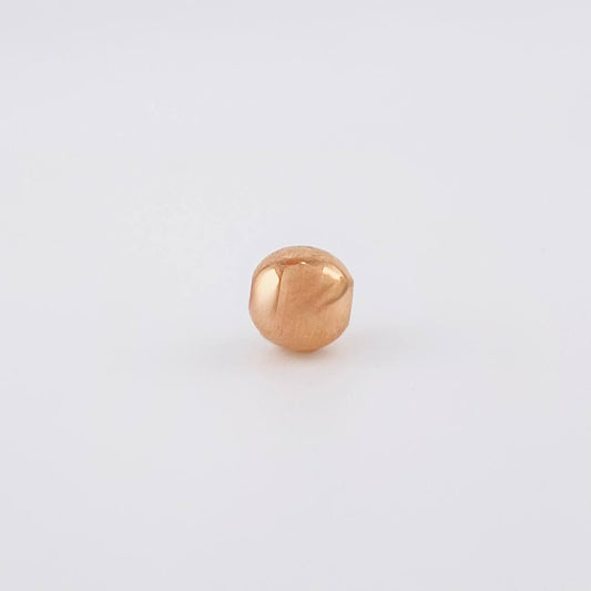 Bead Plain 7mm Rose Gold 18K