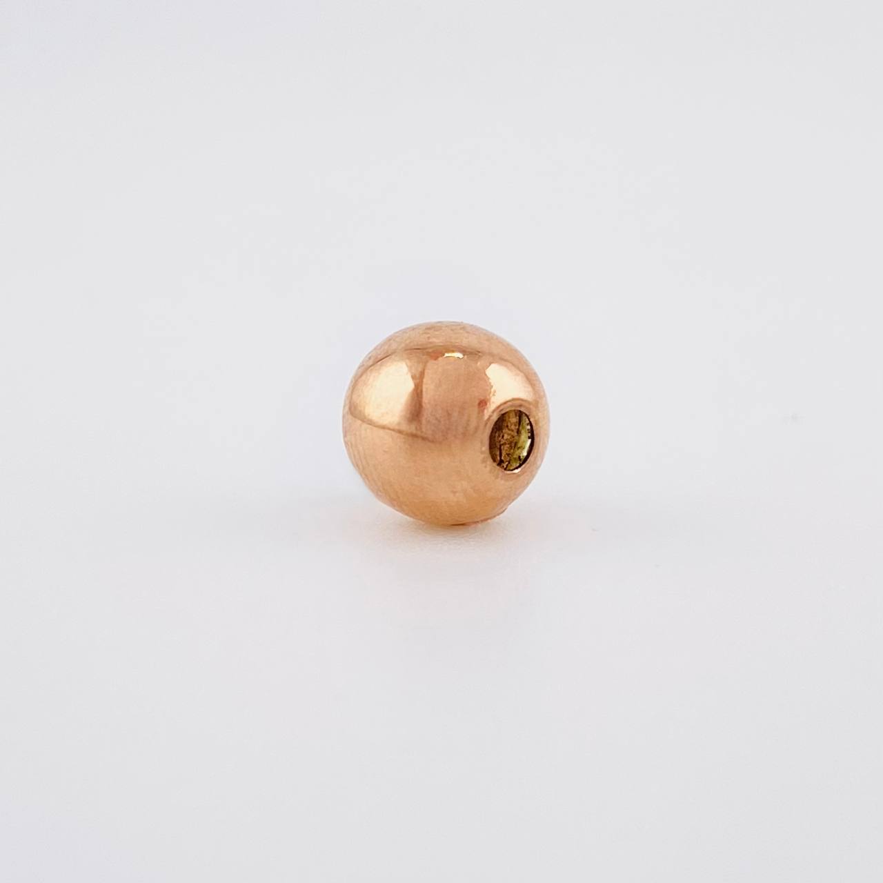 Bead Plain 7mm Rose Gold 18K
