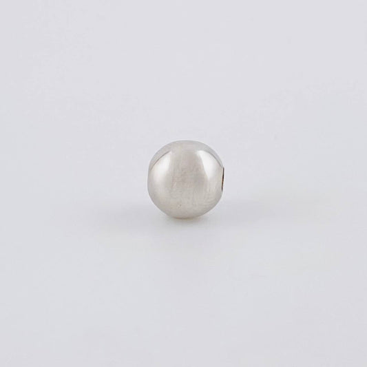 Bead Plain 7mm White Gold 18K