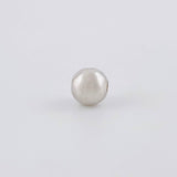 Bead Plain 7mm White Gold 18K