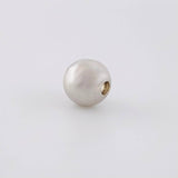 Bead Plain 7mm White Gold 18K