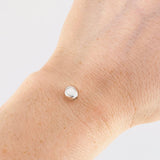 Bead Plain 7mm White Gold 18K
