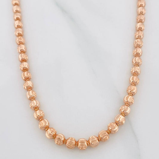 Half Moon Military Chain 28.7g / 28 in / 4mm 18K Rose Gold