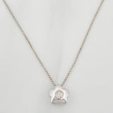 Cadena Flor Diamante 3pts 2.9g / 18 in / 0.65mm Oro Blanco 18K