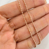 Pulso Militar 2.45g / 7 in / 1.7mm Oro Rosa 18K