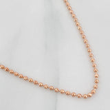 Cadena Militar 6.35g / 20 in / 1.7mm Oro Rosa 18K