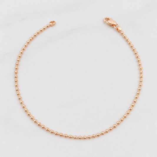 Pulso Militar 2.45g / 7 in / 1.7mm Oro Rosa 18K