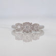 Trio Diamond Ring 42pts 2.55g / T6 1/2 18K White Gold
