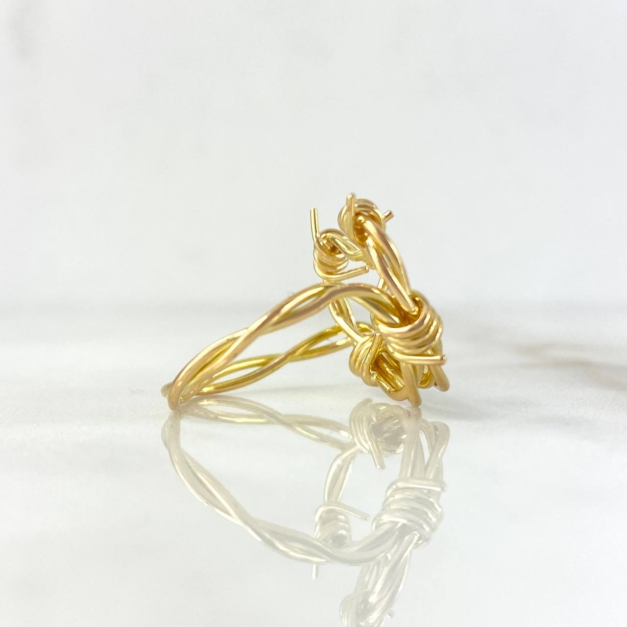 Ring Wired Heart 4.35gr / T8 3/4 / 18K Yellow Gold *