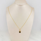 Set Flat Mariner Chain + Clover Pendant / 2.75gr / 19 3/4 in Three Golds 18K