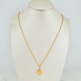 Rope Chain Set + Crown Pendant / 1.8gr / 23 1/2 in 18K Yellow Gold