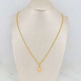 Set Rope Chain + Pendant Virgin Guadalupe / 1.5gr / 19 1/2 in Yellow Gold 18K