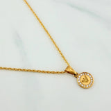 Set Rope Chain + Pendant Emporio / 1.65gr / 19 3/4 in Yellow Gold 18K