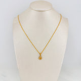 Set Rope Chain + Pendant Emporio / 1.65gr / 19 3/4 in Yellow Gold 18K
