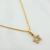 Rope Chain Set + Star Silhouette Pendant / 1.7gr / 19 3/4 in 18K Yellow Gold