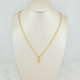 Set Rope Chain + Pendant Half Moon / 1.35gr / 19 3/4 in 18K Yellow Gold