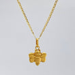 Set Cadena Escalera + Dije Abeja / 2.65gr / 19 3/4 in Oro Amarillo 18K
