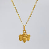 Set Cadena Escalera + Dije Abeja / 2.65gr / 19 3/4 in Oro Amarillo 18K