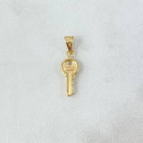 Pendant Key 0.45gr / 0.8in / Smooth Bail 18K Gold ©