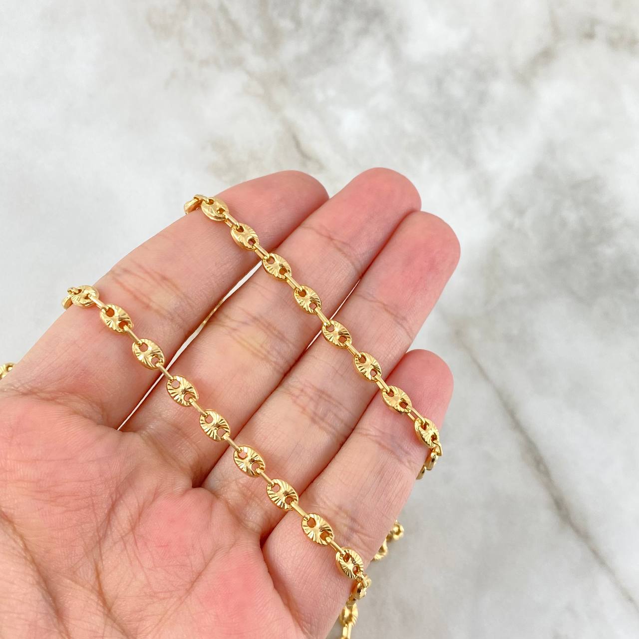 Cadena GC 13.7gr / 65cm / 4.9mm Diamantada Oro Amarillo 18K