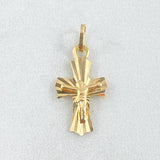 Dije Crúz Cristo 0.75gr / 2.2cm / Oro 18K ©