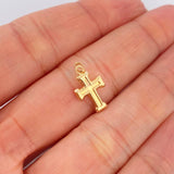 Dije Cruz 0.35gr / 3/4 in / Oro Amarillo 18K %