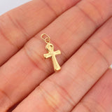 Dije Cruz Egipcia 0.3gr / 3/4 in / Oro Amarillo 18K $