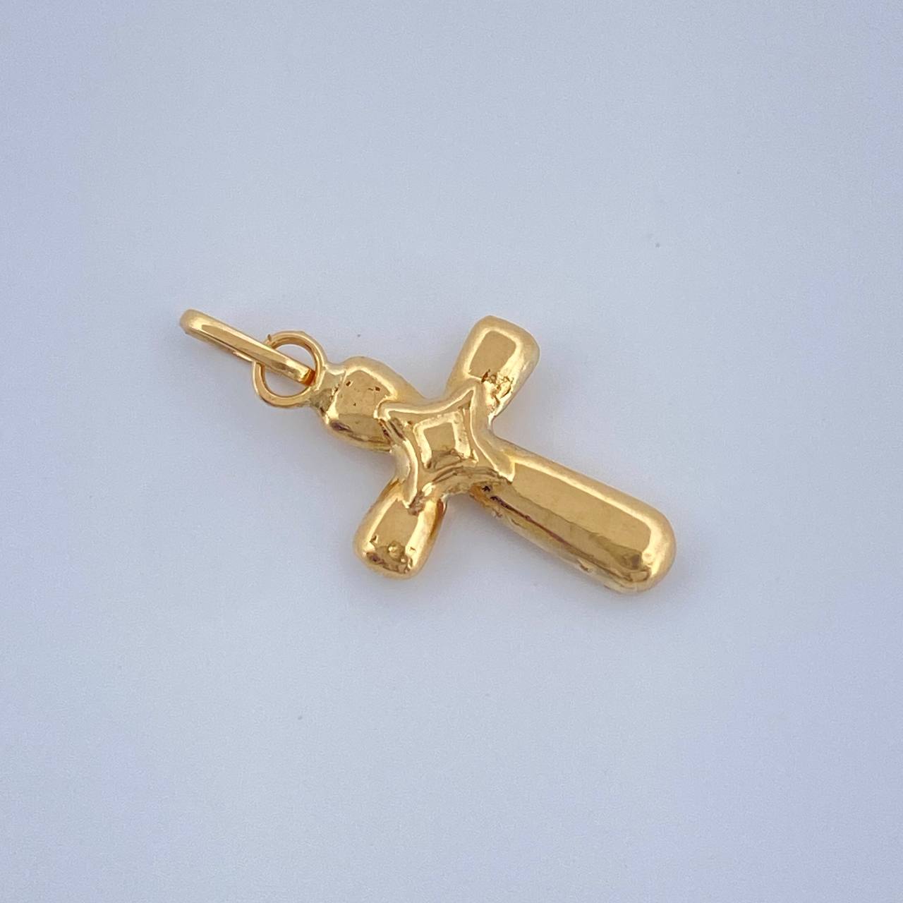 Dije Cruz Estrella 0.3gr / 3/4 in / Oro Amarillo 18K $