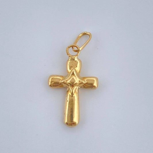 Dije Cruz Estrella 0.3gr / 3/4 in / Oro Amarillo 18K $