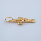 Dije Cruz Cristo 0.5gr / 3/4 in / Oro Amarillo 18K $