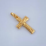 Dije Cruz Cristo 0.5gr / 3/4 in / Oro Amarillo 18K $