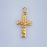 Dije Cruz Cristo 0.5gr / 3/4 in / Oro Amarillo 18K $