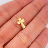 Dije Cruz 0.35gr / 3/4 in / Oro Amarillo 18K $