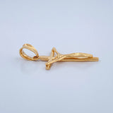 Dije Cruz Cristo 1.2gr / 1 in / Oro Amarillo 18K $
