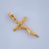 Dije Cruz Cristo 1.2gr / 1 in / Oro Amarillo 18K $