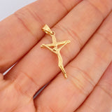 Dije Cruz Cristo 1.2gr / 1 in / Oro Amarillo 18K $