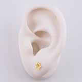 Topos Estrella De David Silueta 0.5g / in / 7mm Oro Amarillo 18K