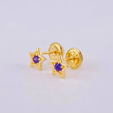 Topos Estrella 0.75g / in / 4.4mm Oro Amarillo 18K