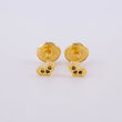 Stud Earrings Heart 0.45g / in / 4.4mm Yellow Gold 18K