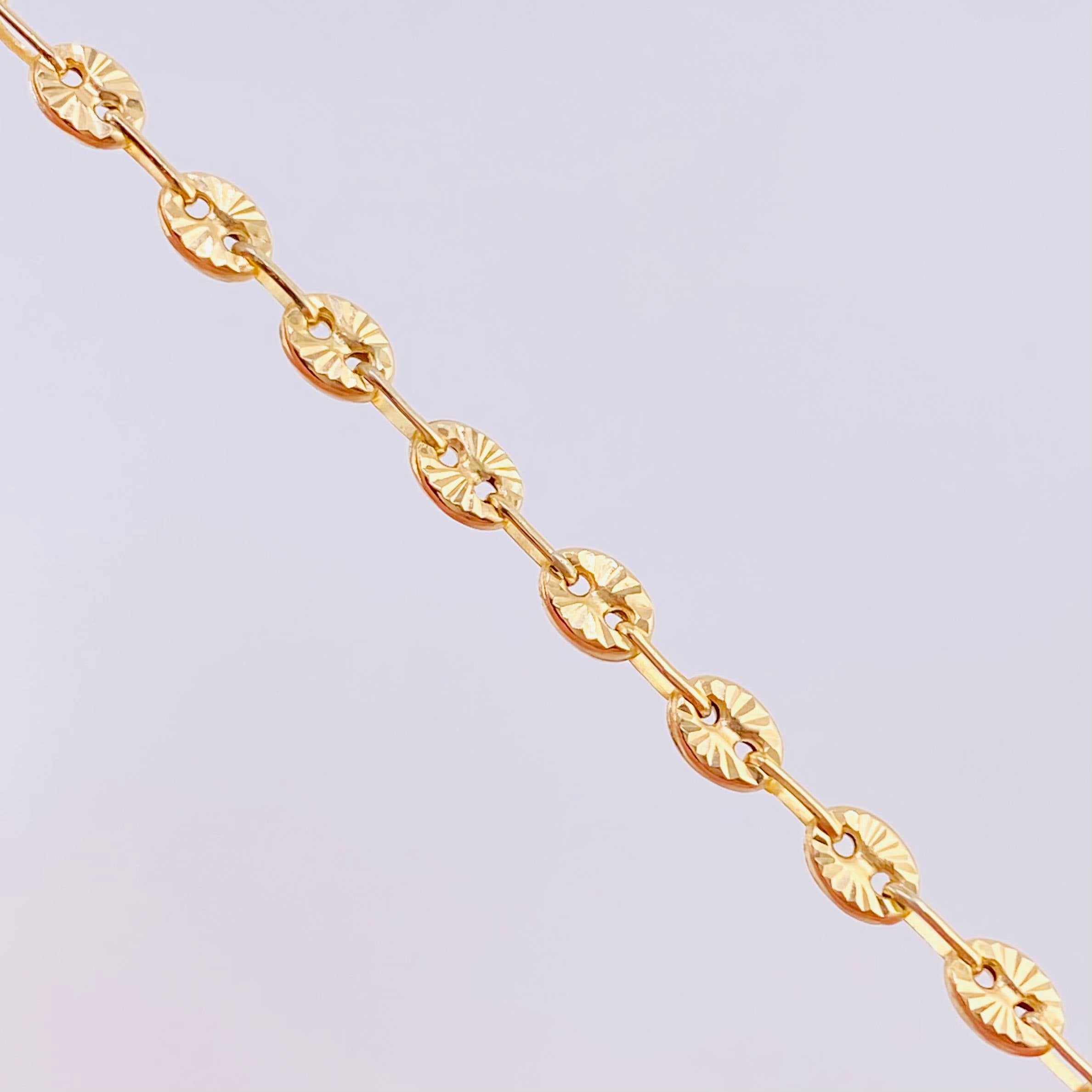 Pulso GC Diamantado 2.65g / 7 3/4 in / 2.4mm Oro Amarillo 18K