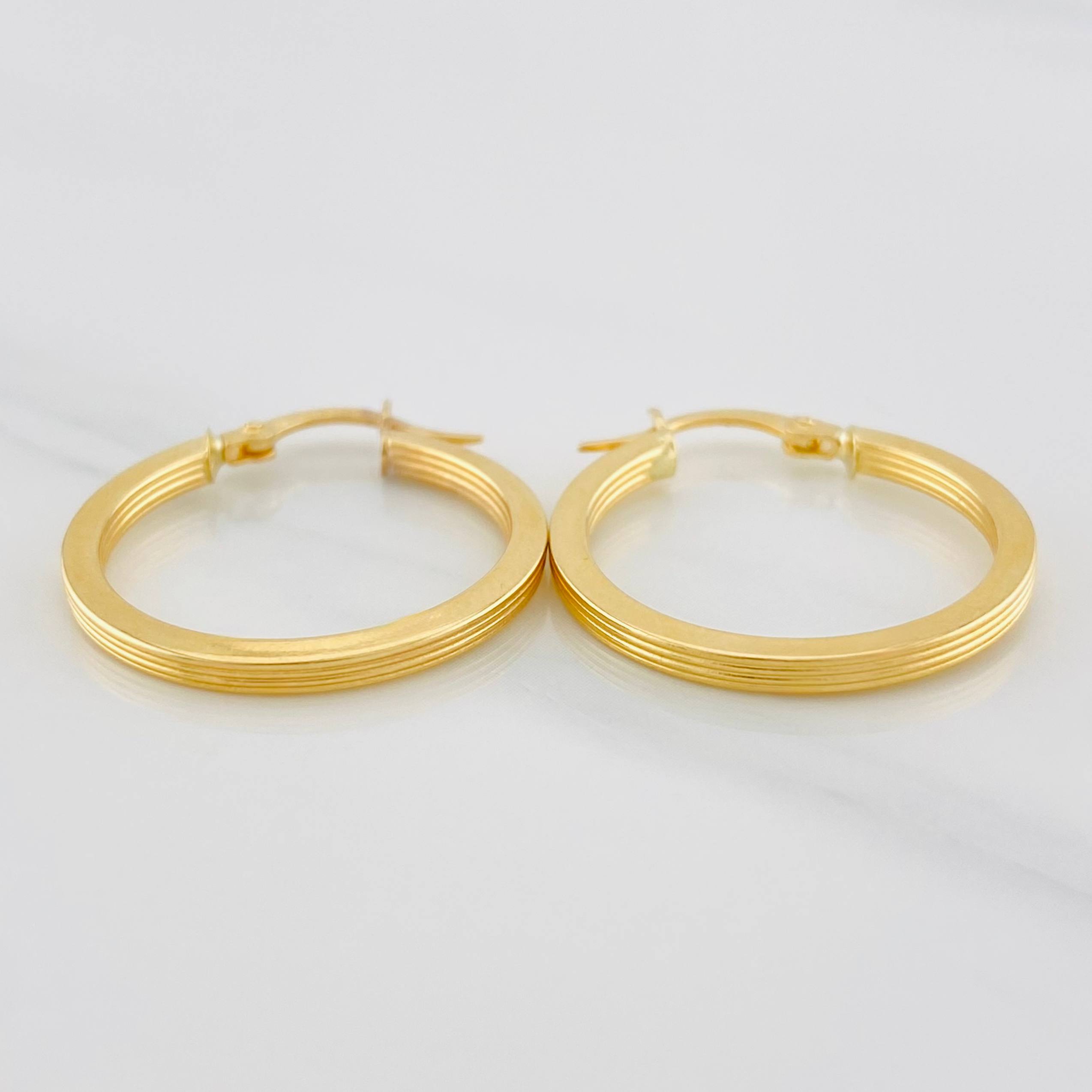 Candongas Andy 1.8g / 1 in Oro Amarillo 18K