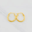 Candongas Mary 1.8g / 3/4 in Oro Amarillo 18K