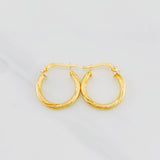 Candongas Mary 1.8g / 3/4 in Oro Amarillo 18K