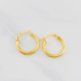 Candongas Mary 1.8g / 3/4 in Oro Amarillo 18K