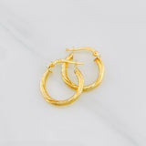 Candongas Mary 1.8g / 3/4 in Oro Amarillo 18K